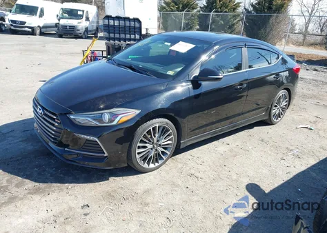 2018 Hyundai Elantra Sport z USA, uszkodzony, nr VIN KMHD04LB1JU483428